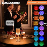 Diamond Table Lamp Crystal Touch Control Color Changing Light Romantic - DiscountsHub