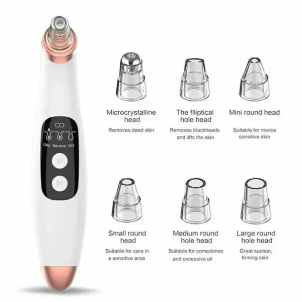 Electric Blackhead Remover Facial Cleansing Pore Vacuum - DiscountsHub