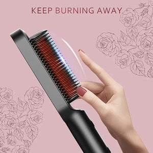 Hair Straightener Hot Comb Curling Iron Multi-speed Electric Straightening - DiscountsHub