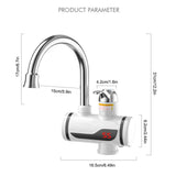 Instant Tankless Electric Water Heater Faucet LED Display Temperature - DiscountsHub