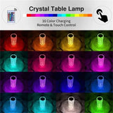 LED Crystal Table Lamp Rose Light Projector - DiscountsHub