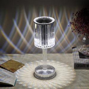Diamond Table Lamp Crystal Touch Control Color Changing Light Romantic - DiscountsHub