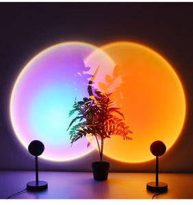 Sunset Lamp Multi Color With Remote - DiscountsHub